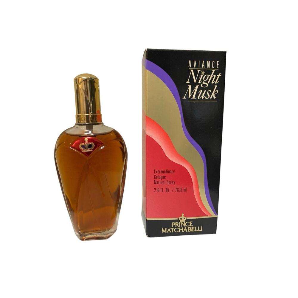 AVIANCE NIGHT MUSK Prince Matchabelli RARE 1993 old stock box 2.6 oz‎ FULL NEW